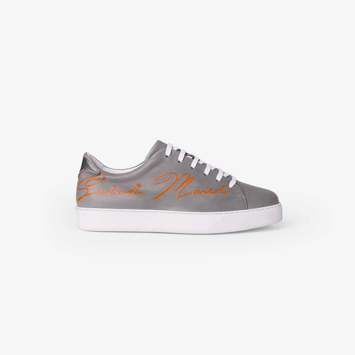 Grey and orange on sale shoes