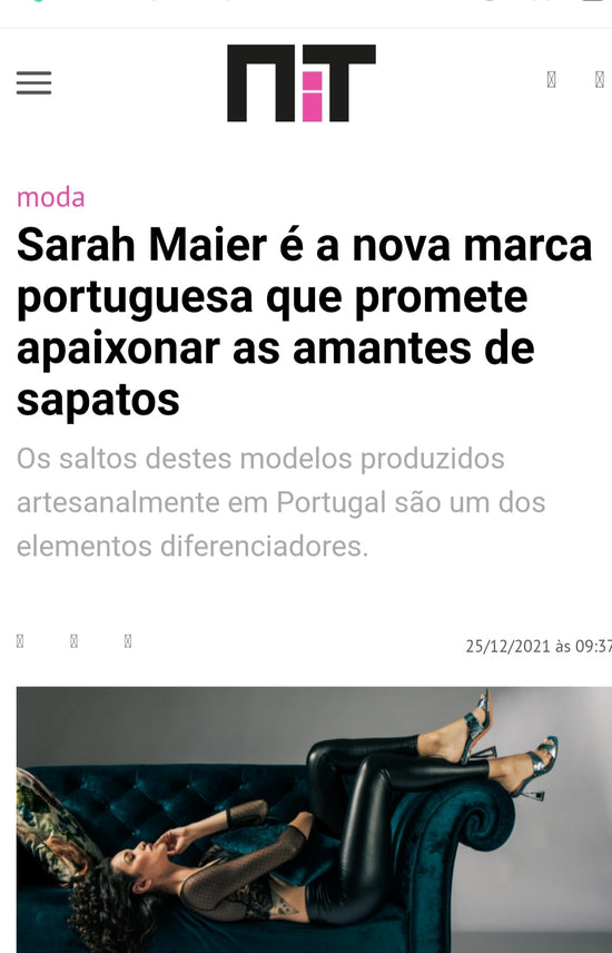 Sarah Maier é a nova marca portuguesa que promete apaixonar as amantes de sapatos Os saltos destes modelos produzidos artesanalmente em Portugal são um dos elementos diferenciadores.