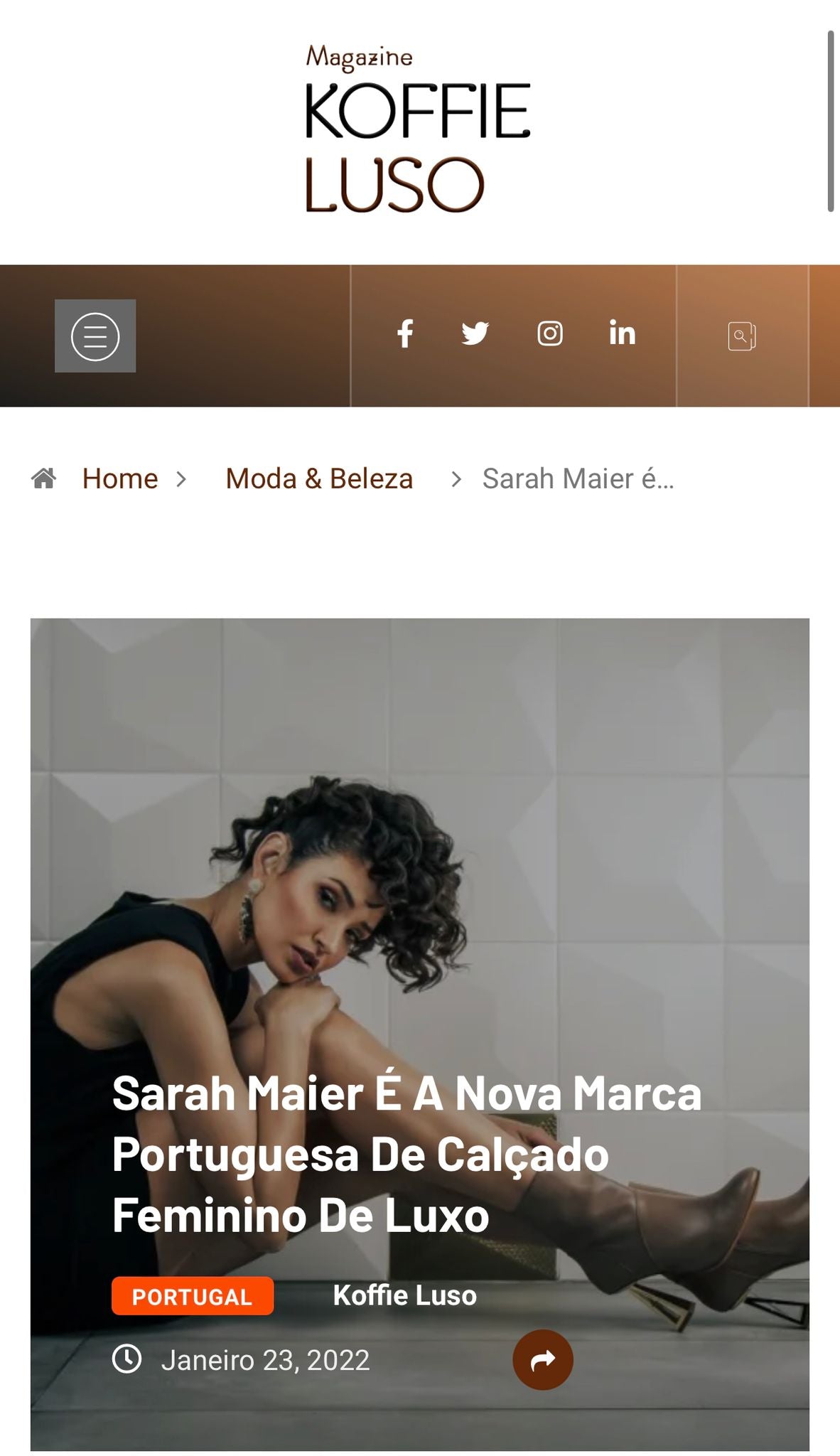 Sarah Maier É A Nova Marca Portuguesa De Calçado Feminino De Luxo