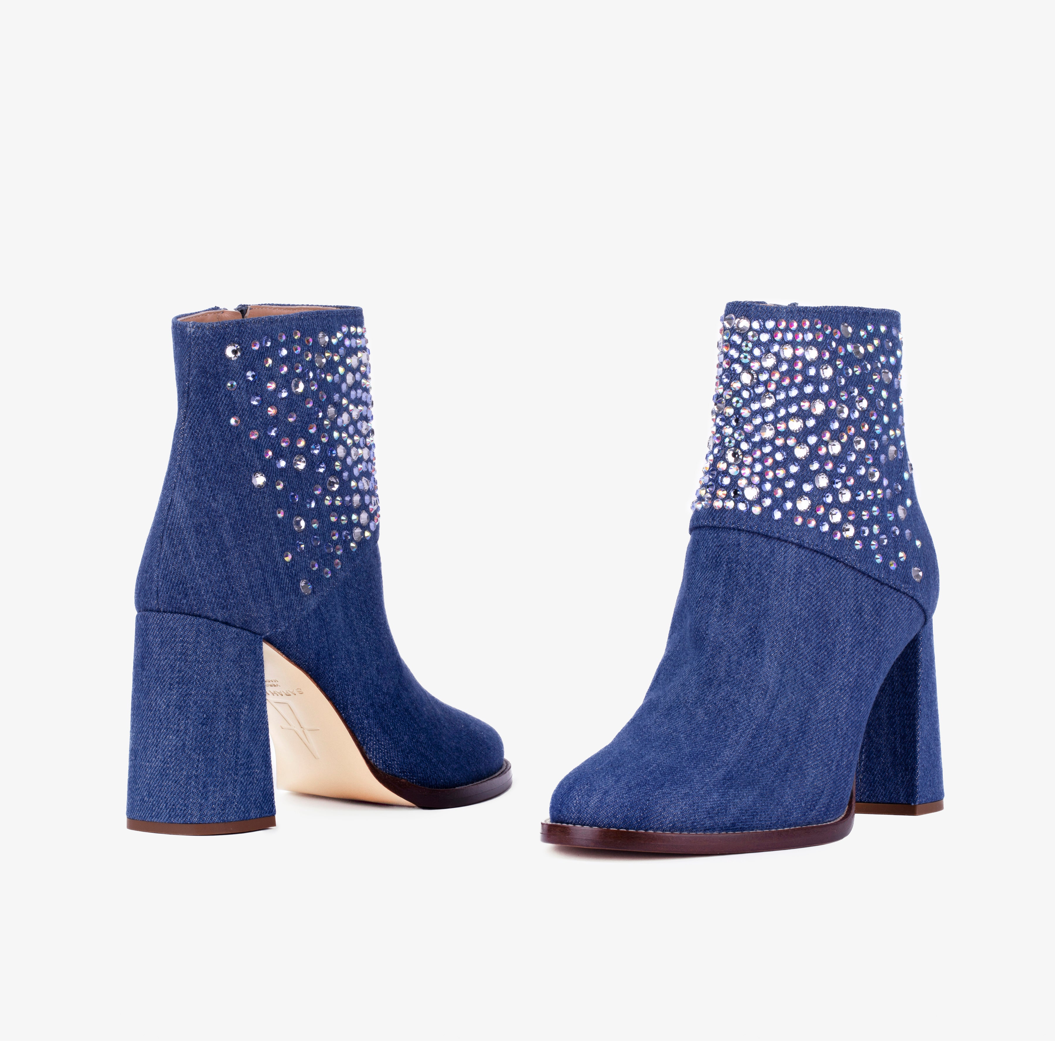 Denim Dark Boots Sarah Maier