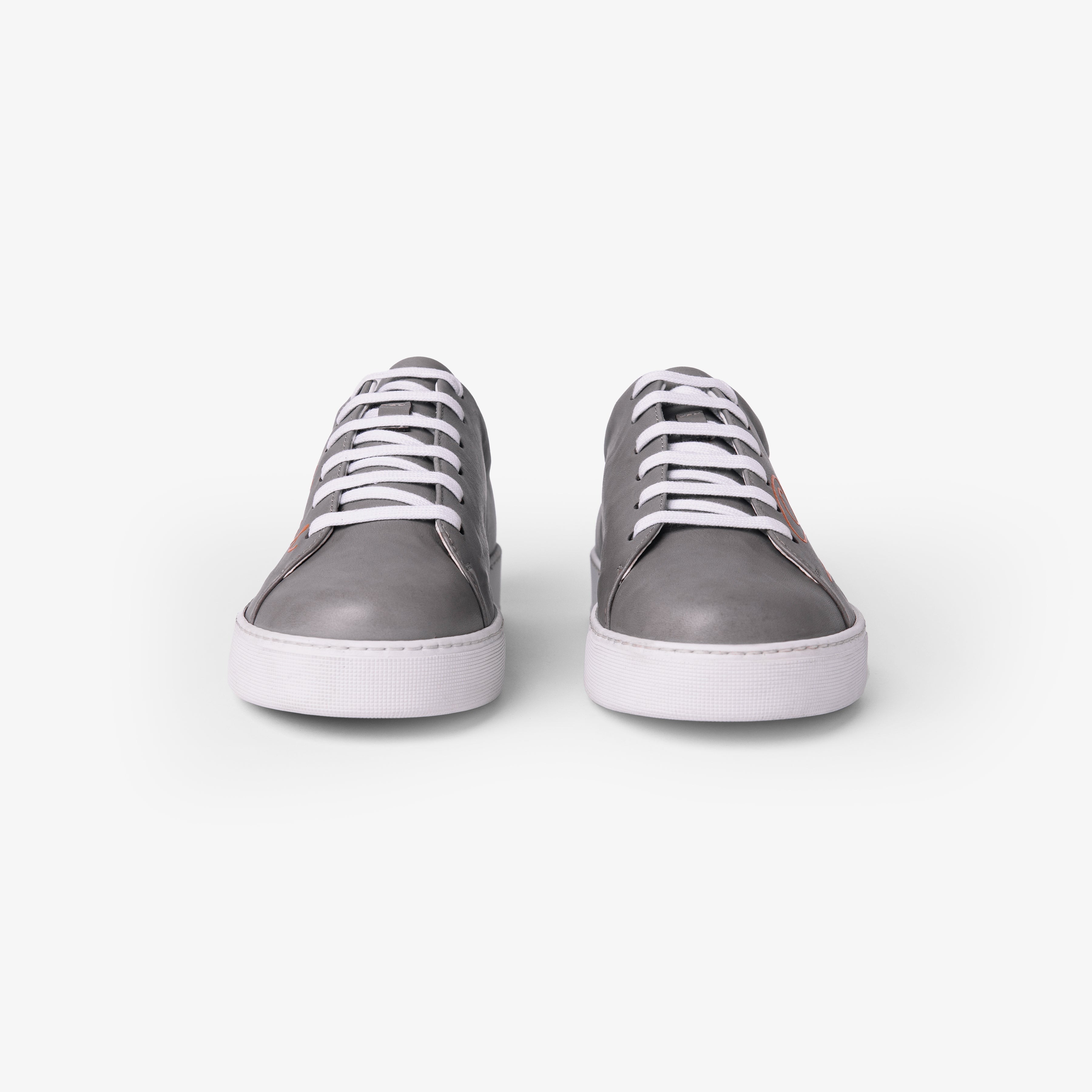 Grey Orange Sneakers Man