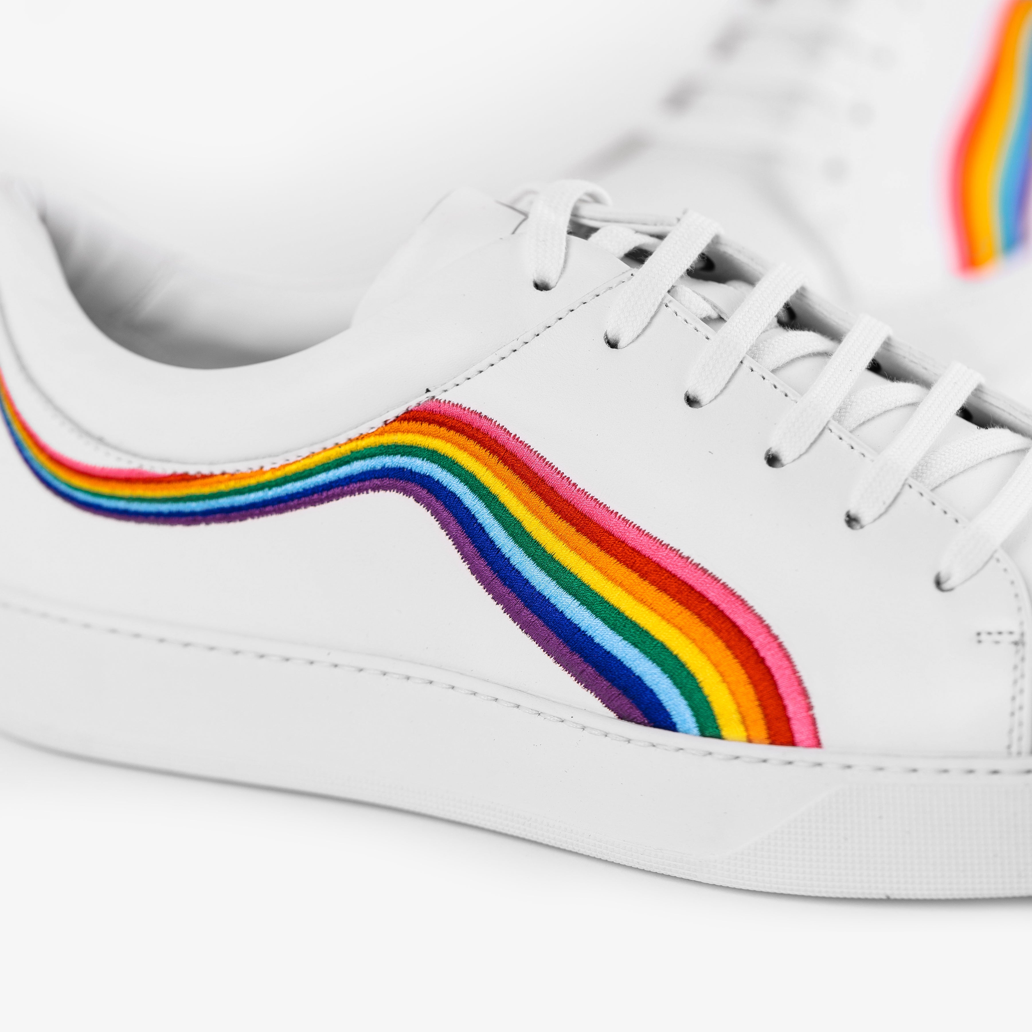 Rainbow Sneakers Man Sarah Maier