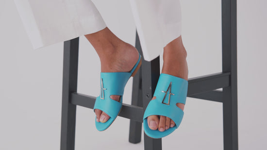 Load and play video in Gallery viewer, Turquoise Sandals
